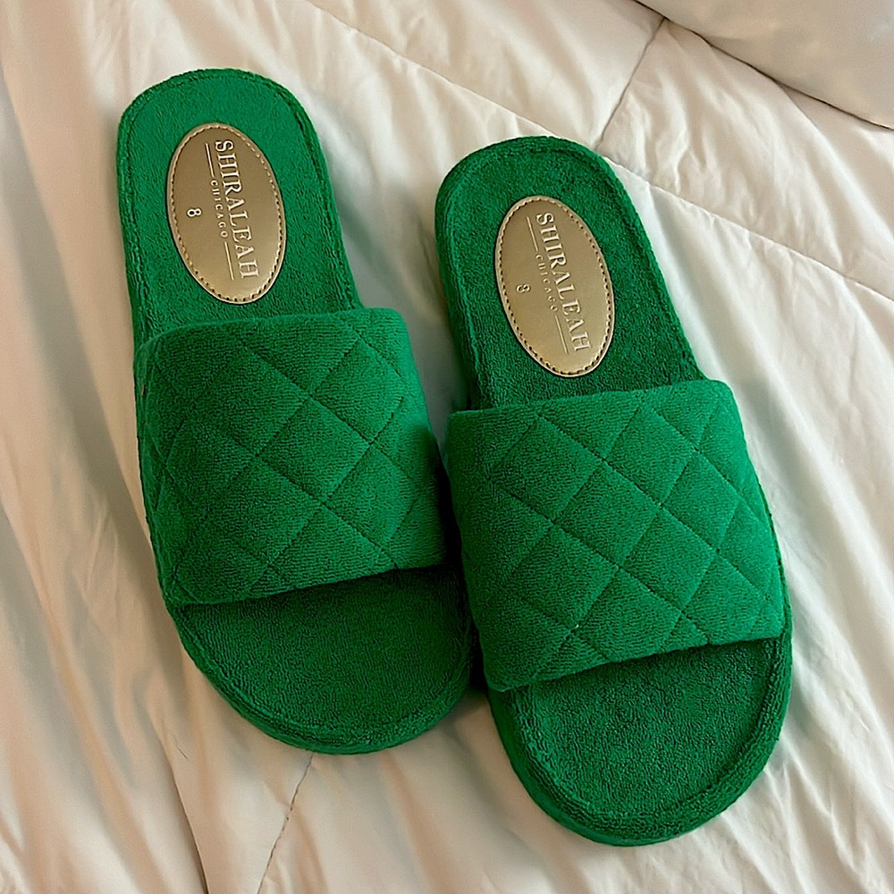 Shiraleah Sol Pool Slides - Green - Size 8